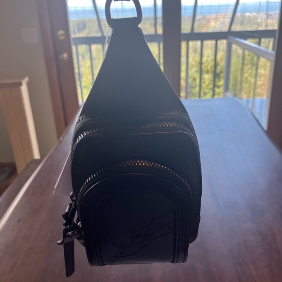 Christian Louboutin Black Leather Mini Backpack NWT - Picture 7 of 11